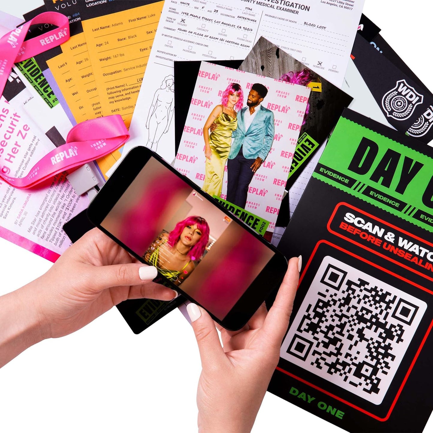 WHAT DO YOU MEME? Who Killed Mia — A Modern Murder Mystery Game True Crime Solving Games for Adults, Find Out who Killed Influencer Mia Star