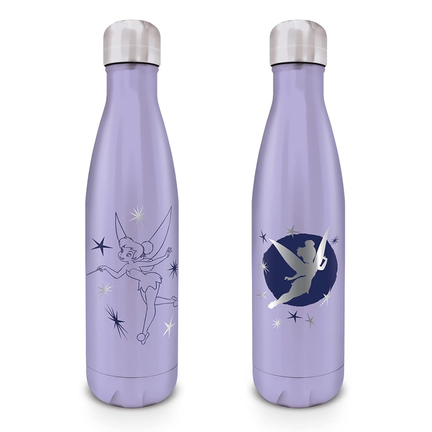 Disney Tinker Bell Metal Drinks Bottle (Starlight Design) 19oz / 540ml Water Bottle - Official Merchandise