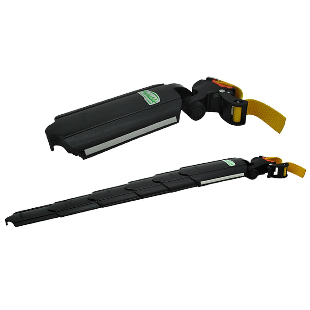 Flinger Unisex Clip-on A Portable Telescopic Mudguard Compact and Lightweight Enough That You Can Carry It With You at All, Black, One Size UK
