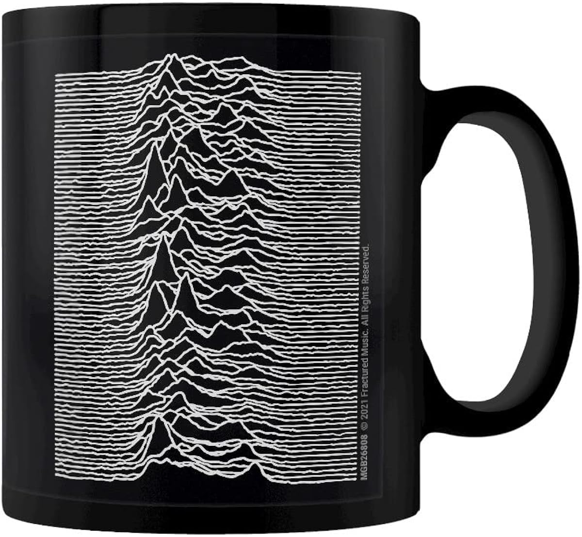 Joy Division Unknown Pleasures Waveform Mug (One Size) (Black/White
