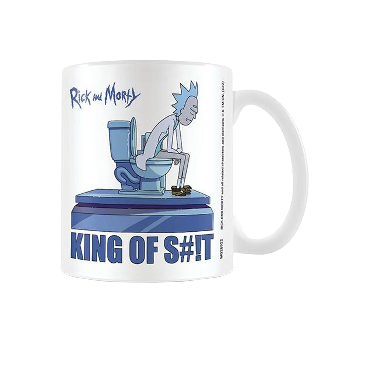 RICK AND MORTY King of Shit Mug (One Size) (White/Blue)