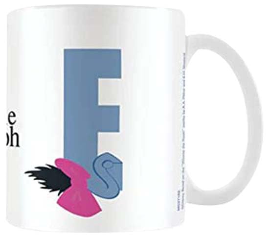 Disney Alphabet Personalised Mug (E for Eeyore Design) 11oz Ceramic Coffee Mug in Presentation Disney Gift Box - Official Merchandise