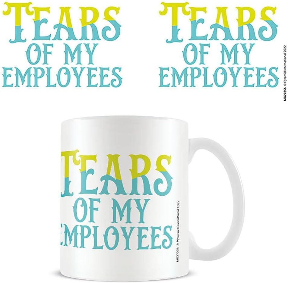 Pyramid International Tears of My Employees Mug (One Size) (White/Blue/Green