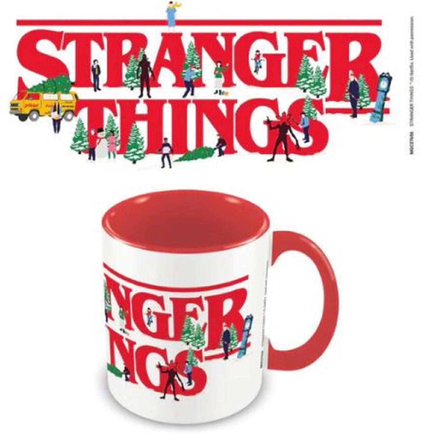 Pyramid International Stranger Things Mug (Christmas Logo Design) 11oz Coffee Mug in Presentation Stranger Things Gift Box - Official Stranger Things Merchandise