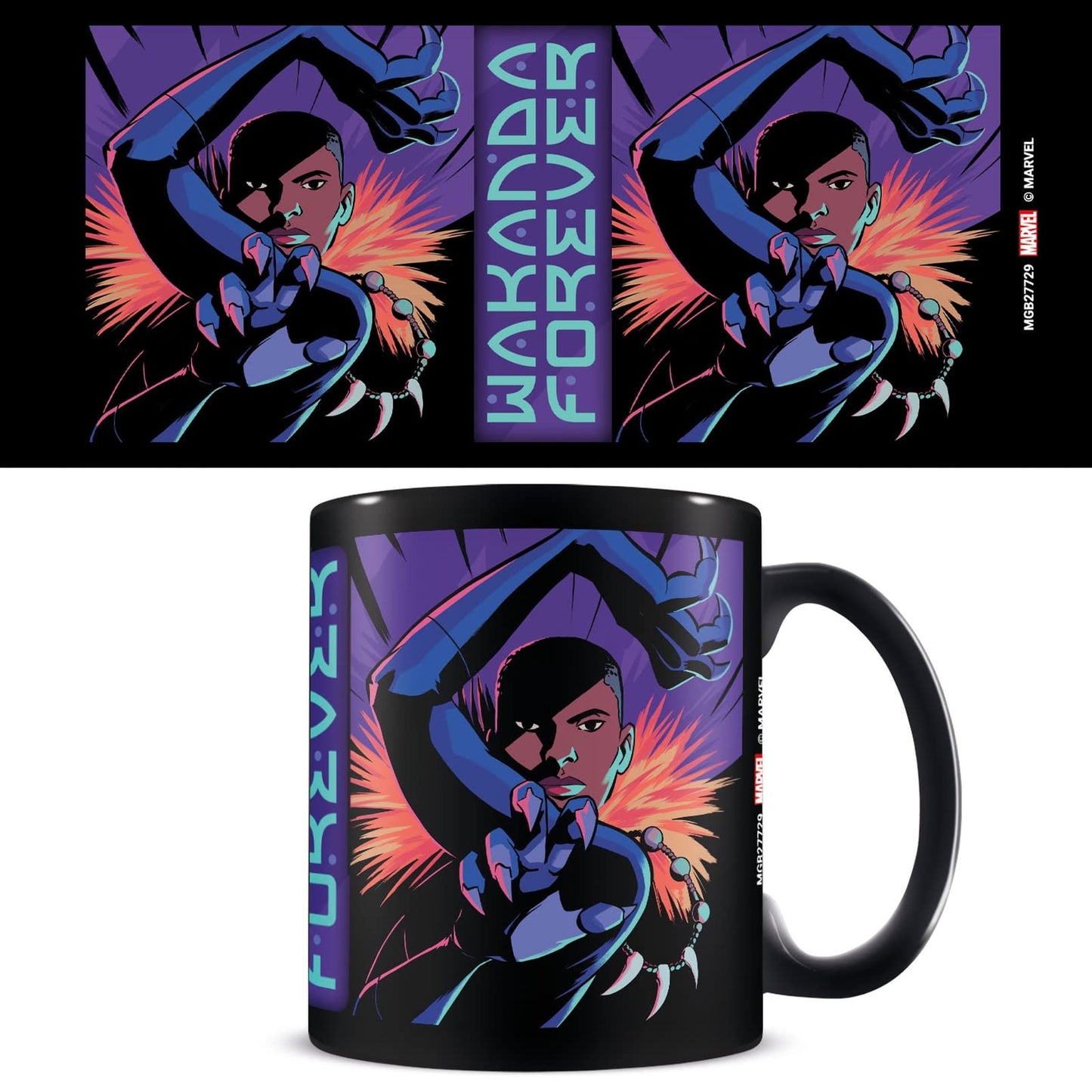 Pyramid International Marvel Black Panther Mug (Shuri Wakanda Forever Design) in Presentation Gift Box - Official Merchandise