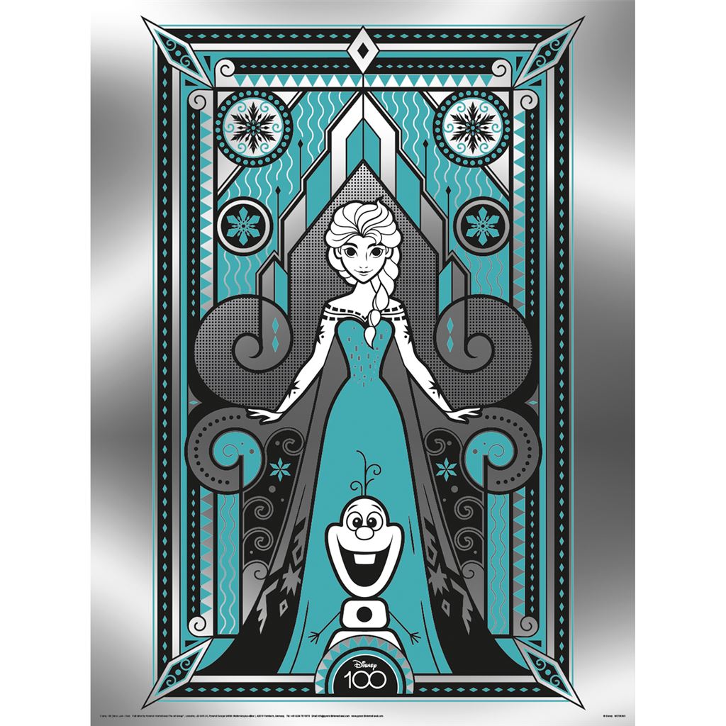 D100 (DECO LUXE - ELSA) 30X40CM METALLIC PRINT
