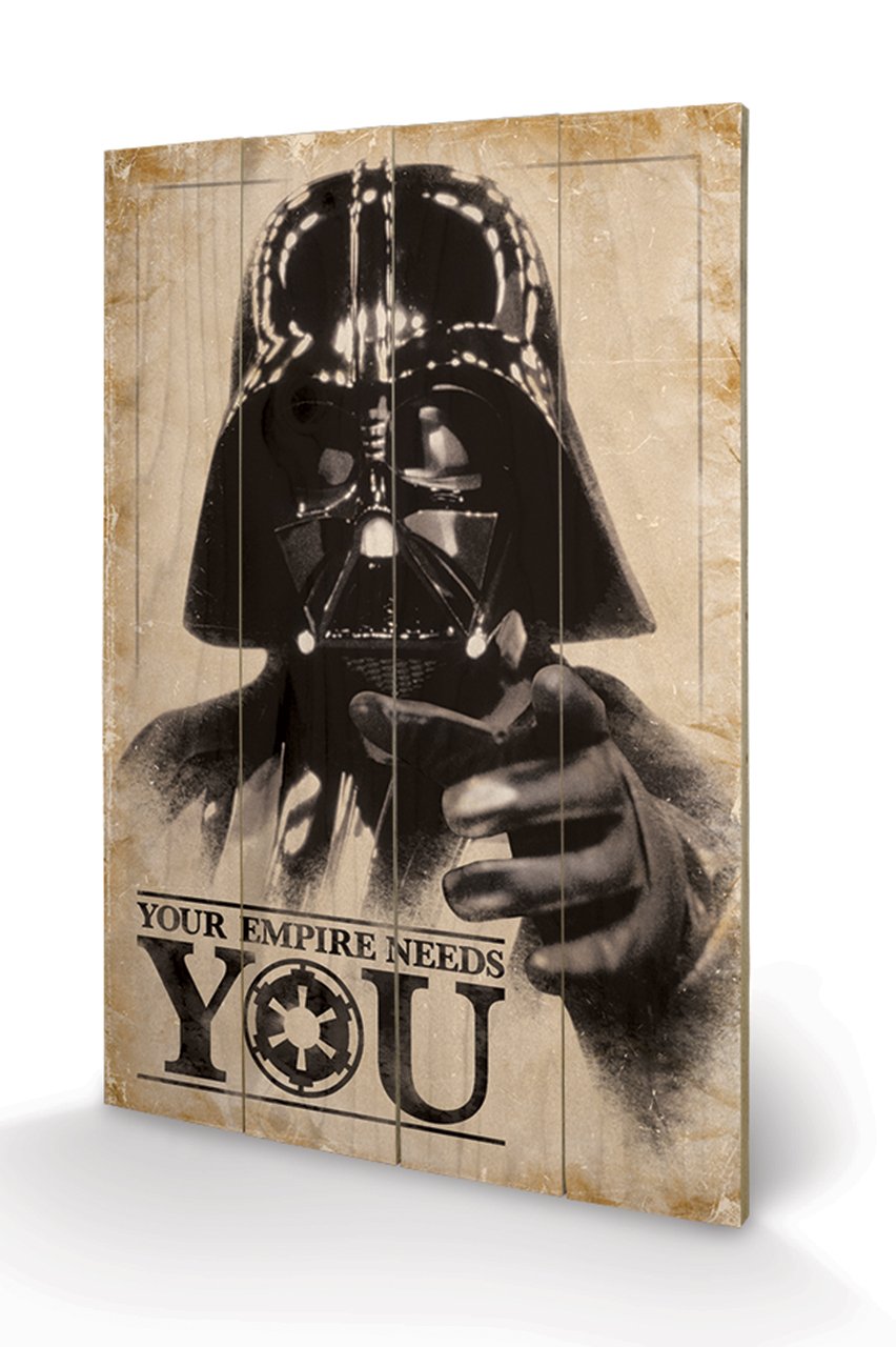 STAR WARS - Impression sur Bois 40X59 - Your Empir