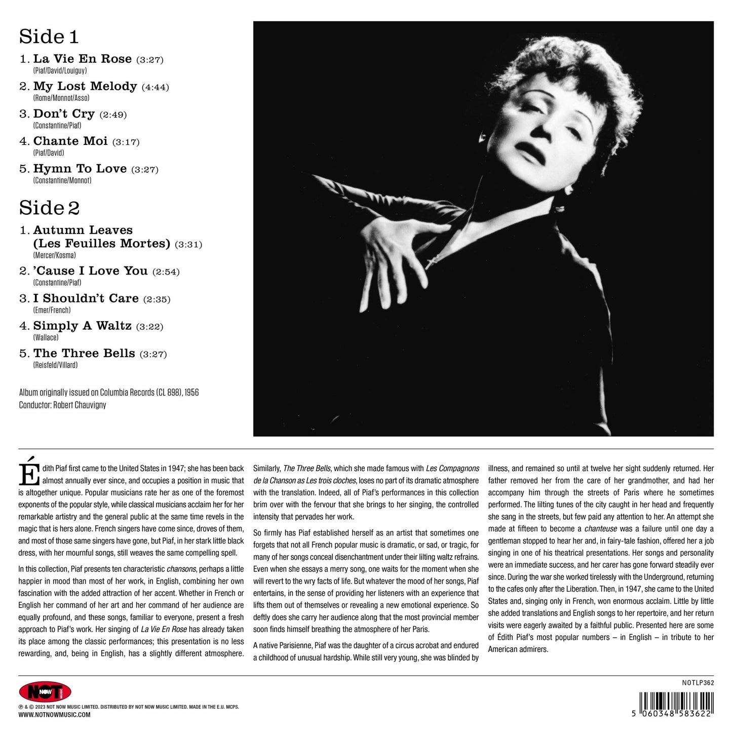 La Vie En Rose: Édith Piaf Sings in English