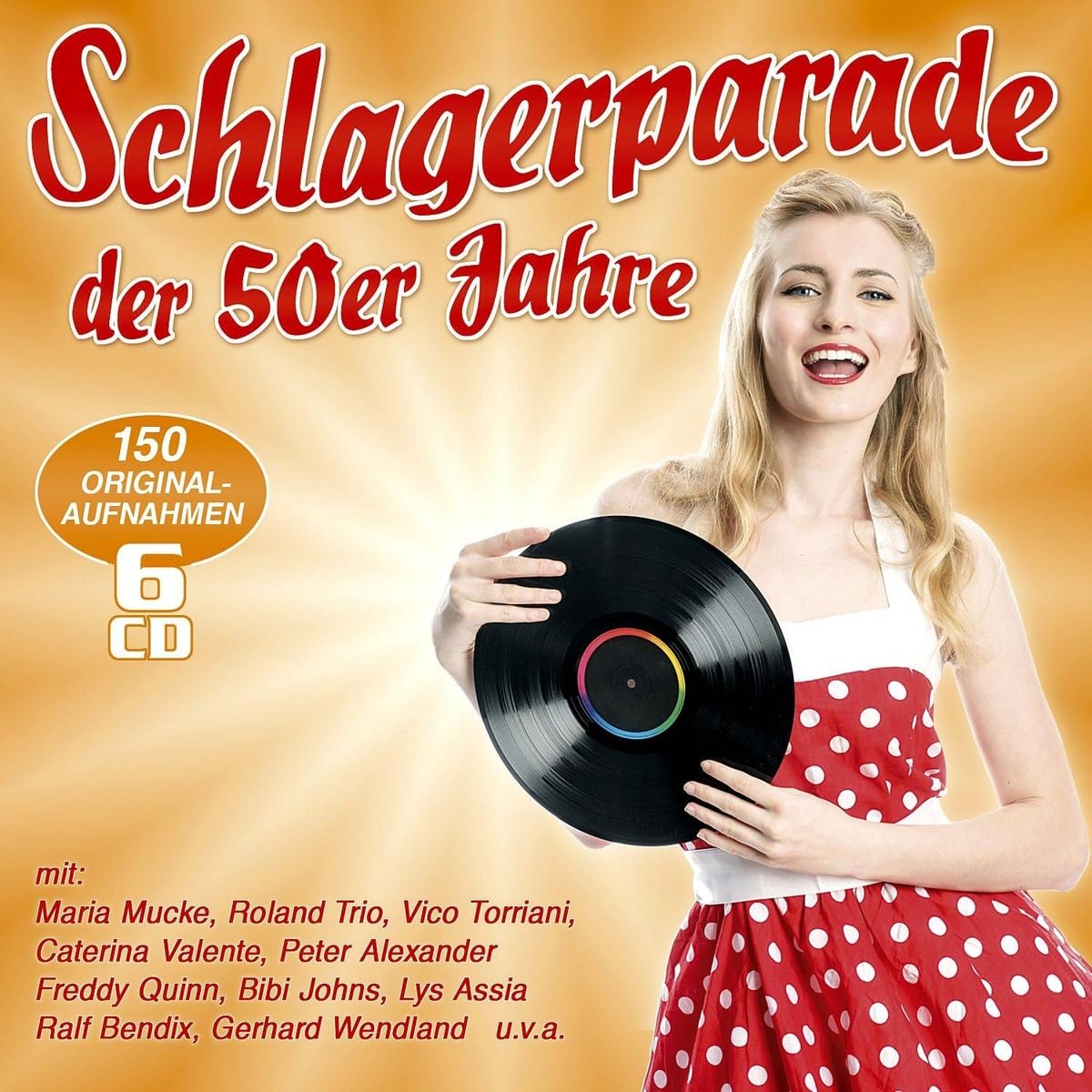 VARIOUS - SCHLAGERPARADE DER 50ER JAHRE - 150 ORIGINALAUFNAHMEN