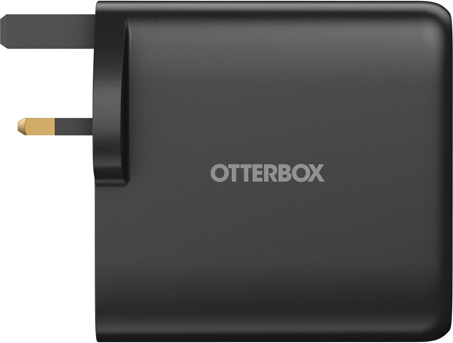 OtterBox Standard UK 100W USB-C PD GaN Four Port Wall Charger, x2 USB-C PD Ports + x2 USB-A Ports, Fast Charger for Smartphone and Tablet, Drop Tested, Ultra Durable, Black