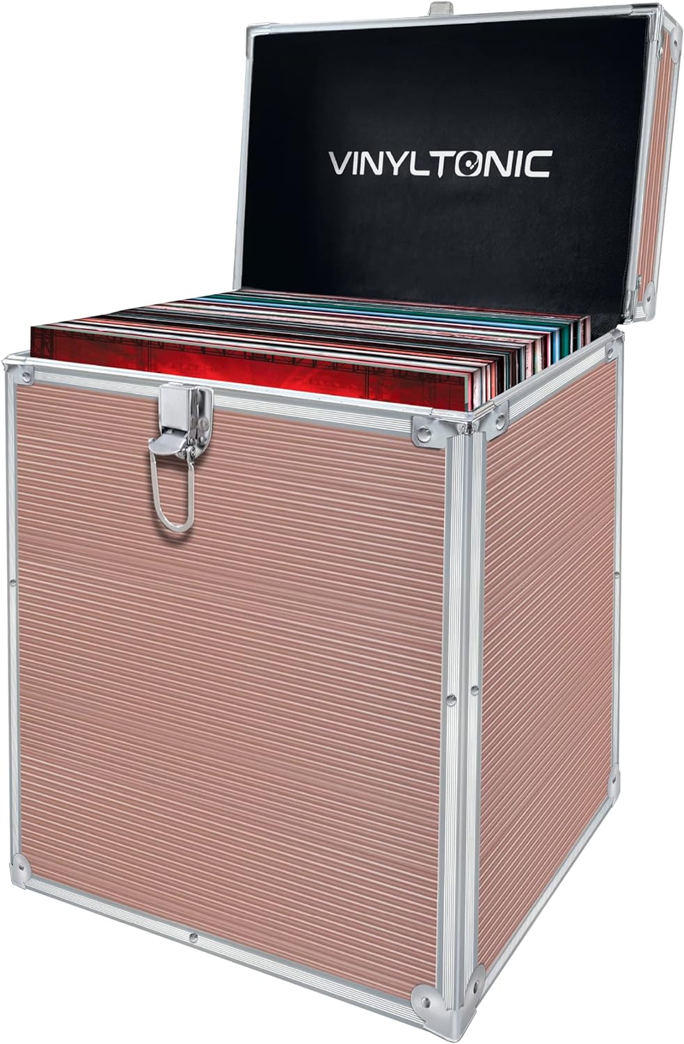 Vinyl Tonic 12 Rose Gold Lp Storage Case Microfibre Cloth