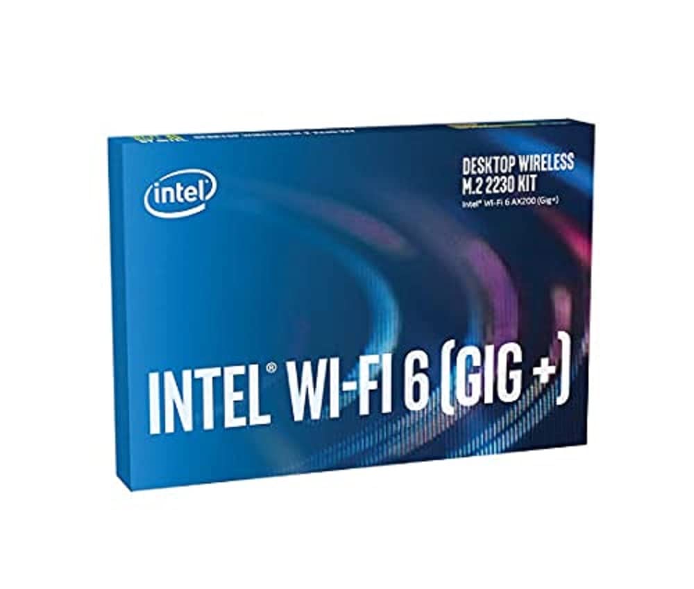 Intel Wi-Fi 6 AX200 Desktop Kit, WLAN + Bluetooth 5.2 Adapter - M.2/A-E-Key