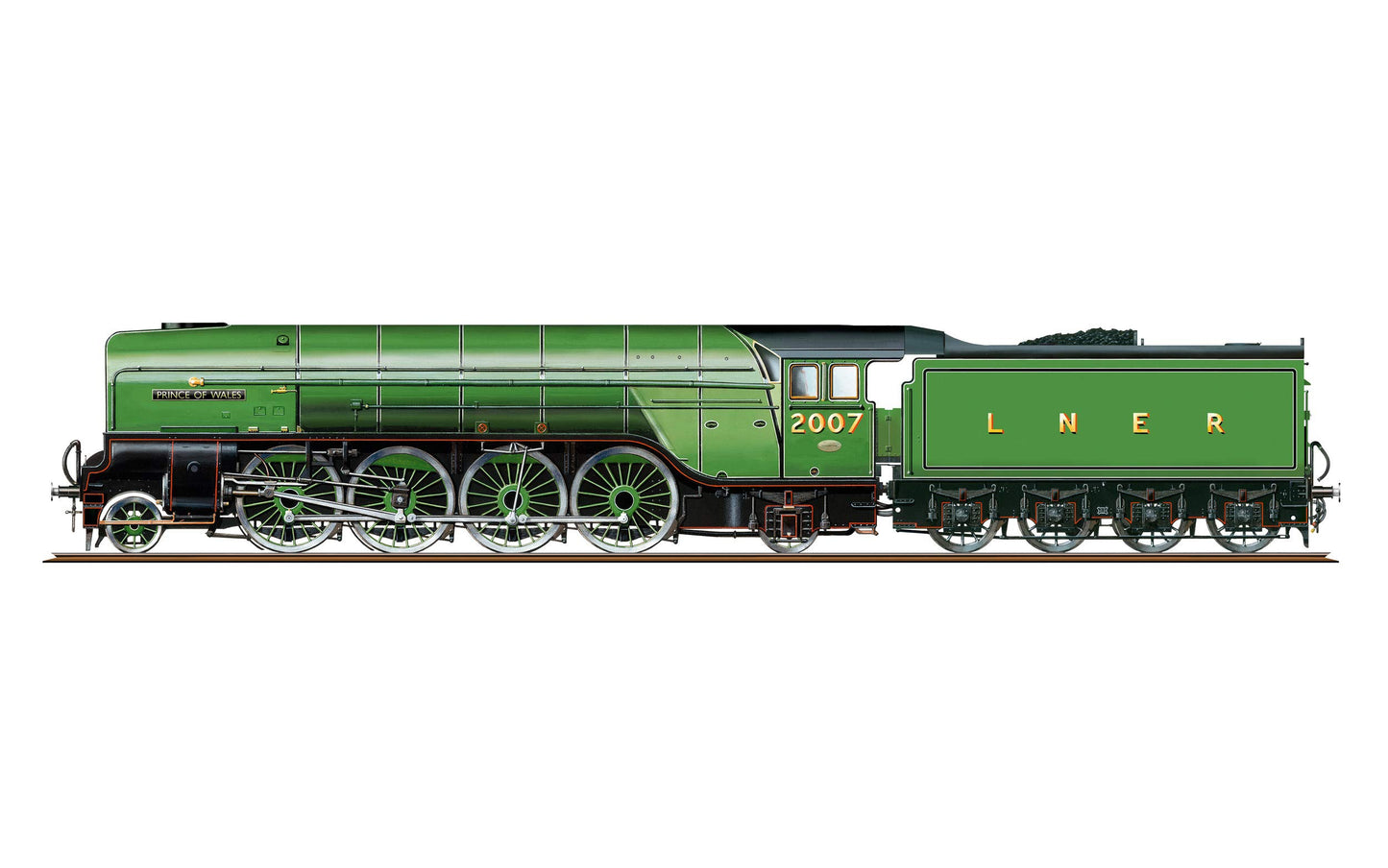 Hornby R3983 LNER Class P2, Prince of Wales' Steam Locomotive, Green