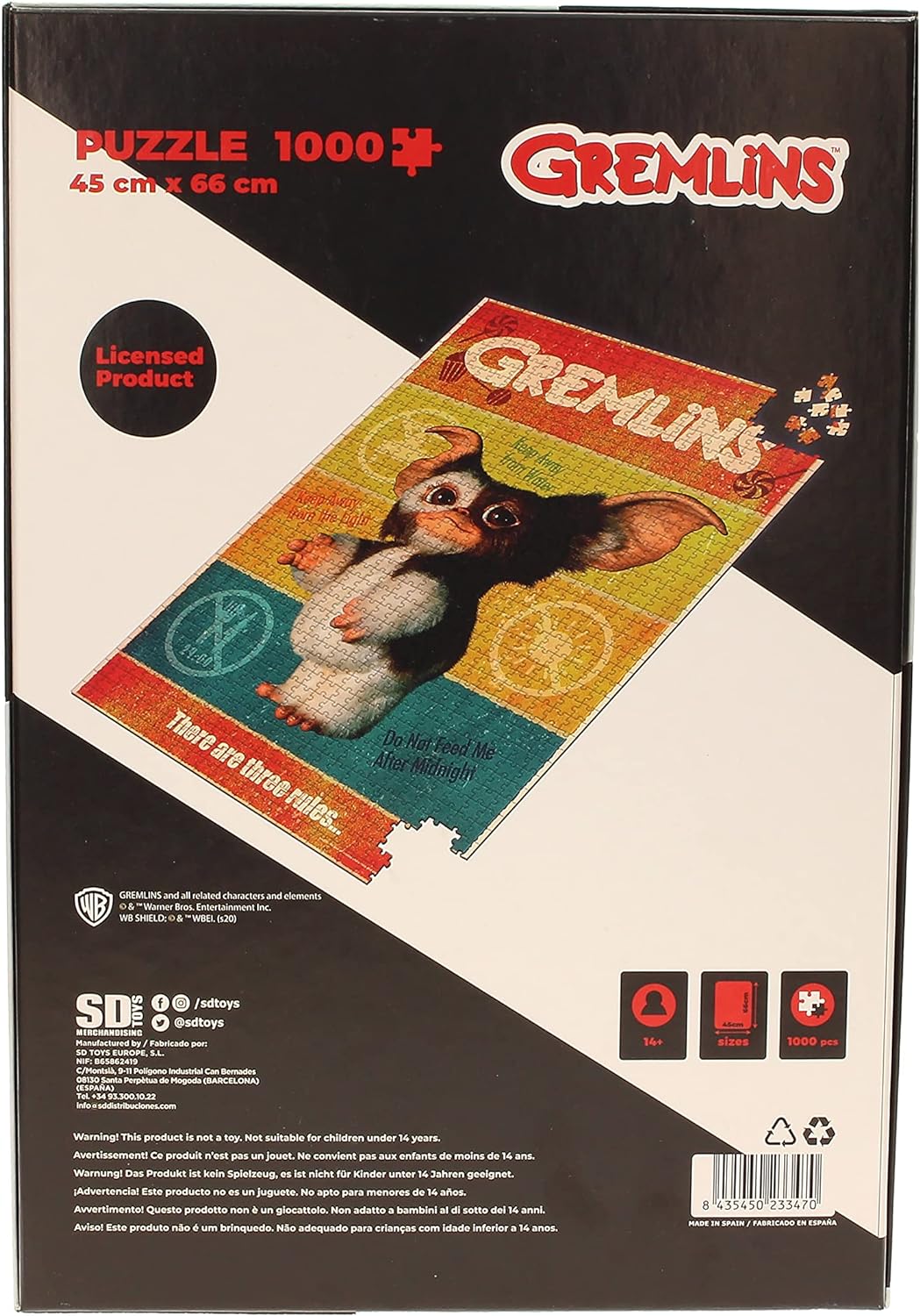 SD TOYS SDTWRN23347 Three Rules Puzzle Gremlins