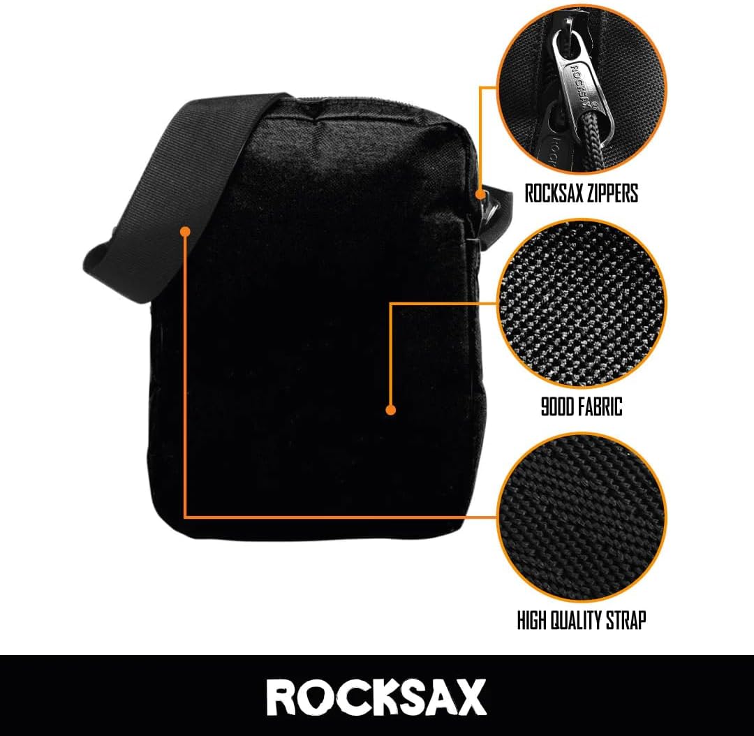Rocksax Crossbody Bag Marilyn Manson Red Lips Messenger Bag 21cm x 16cm x 5.5cm – Officially Licensed Merchandise