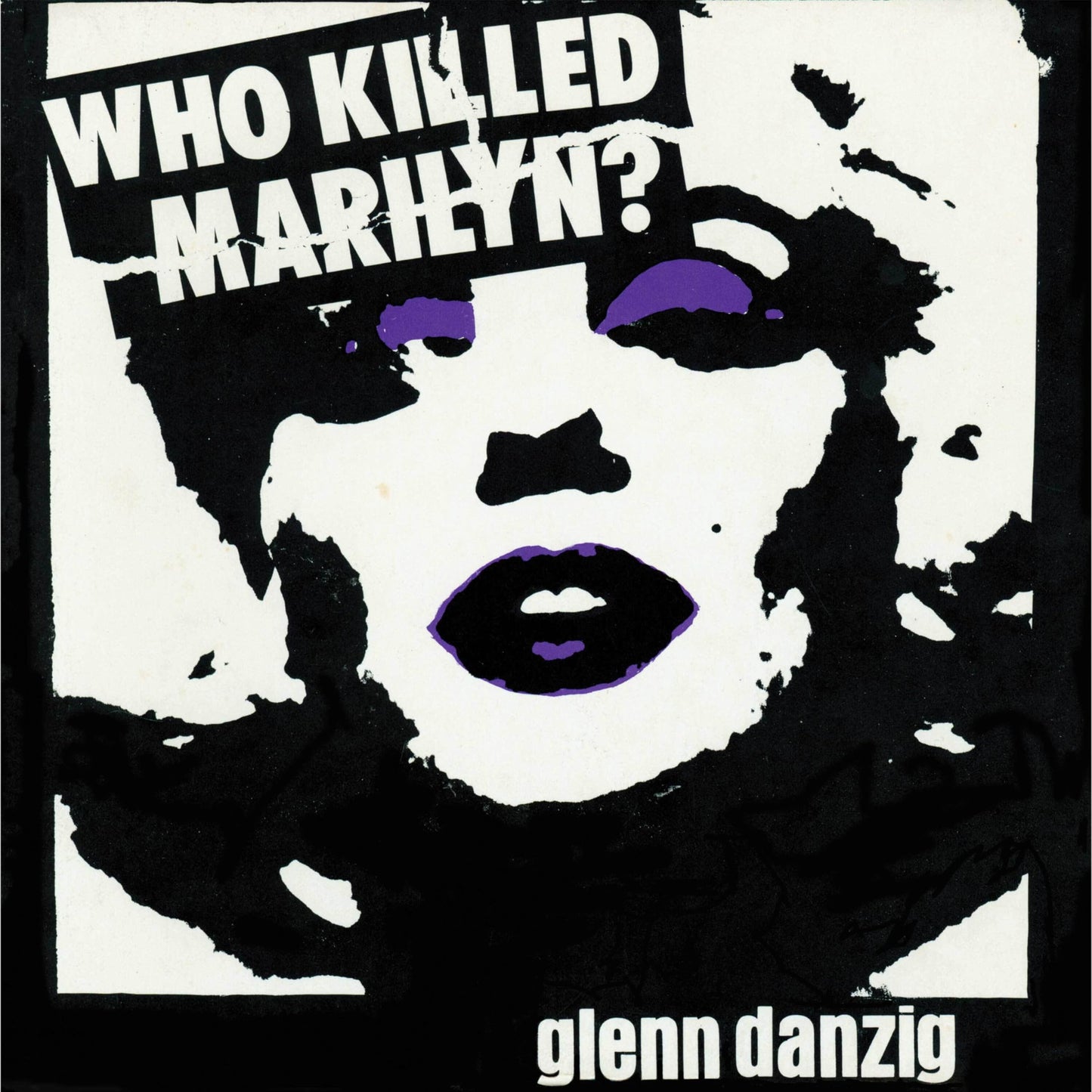 Who Killed Marilyn? - Black & White / Purple Splatter