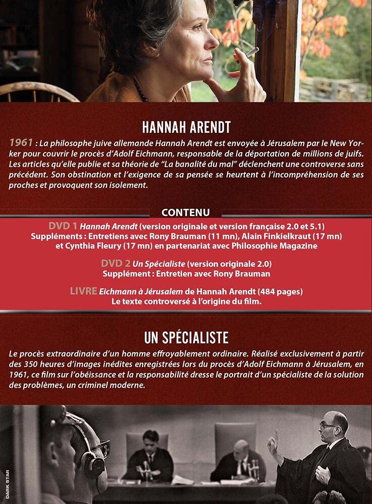 Coffret hannah arendt ; un spécialiste - eichmann à jérusalem
