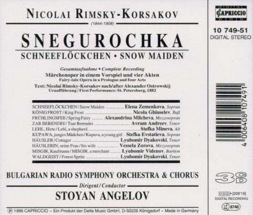 Rimsky-Korsakov: Snegurochka (Schneeflöckchen / Snow Maiden) - Opern-Gesamtaufnahme