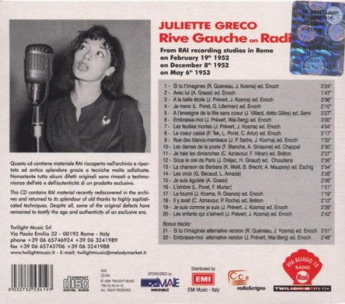 Rive Gauche On Radio