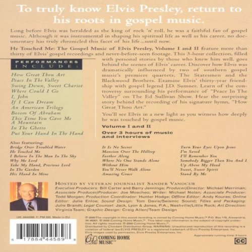 He Touched Me - The Gospel Music of Elvis Presley - Vol. 1 & 2 (2 DVDs)