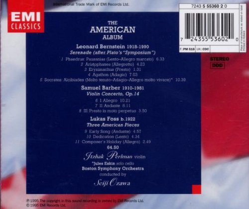 Perlman / Ozawa / Boston S. O. - Bernstein / Barber / Foss: Ame