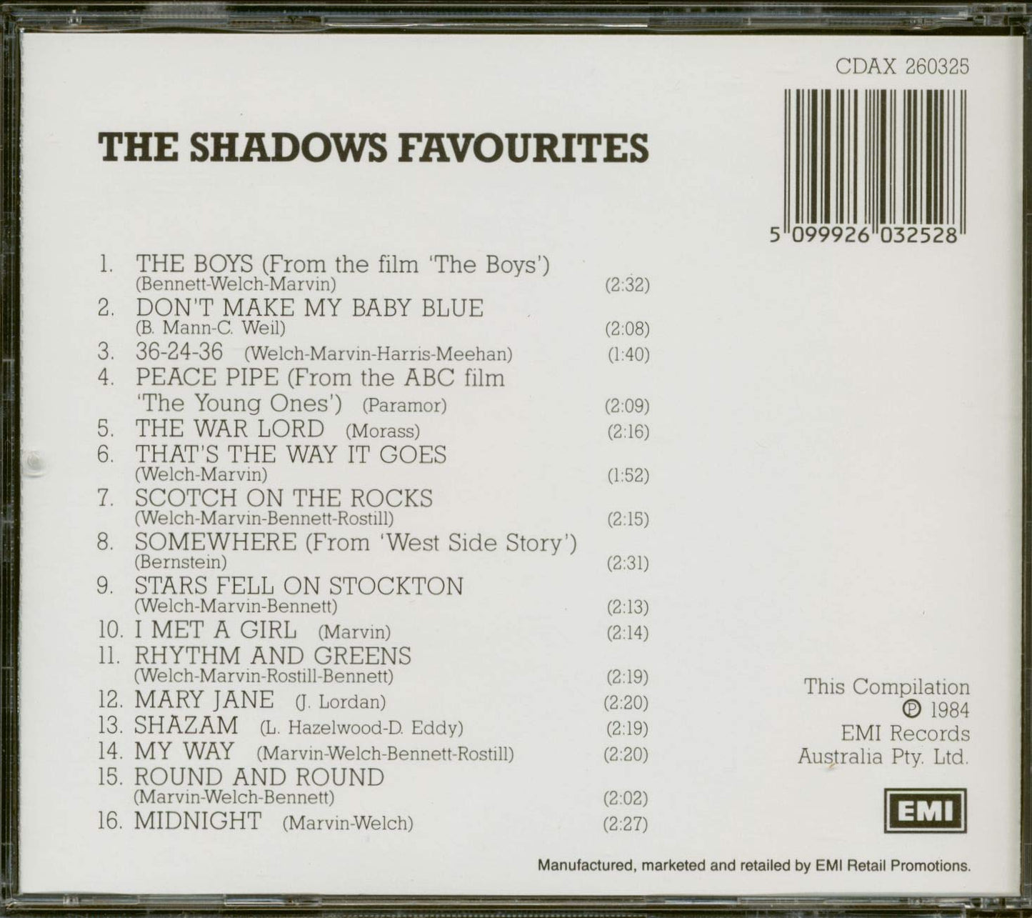 The Shadows Favourites