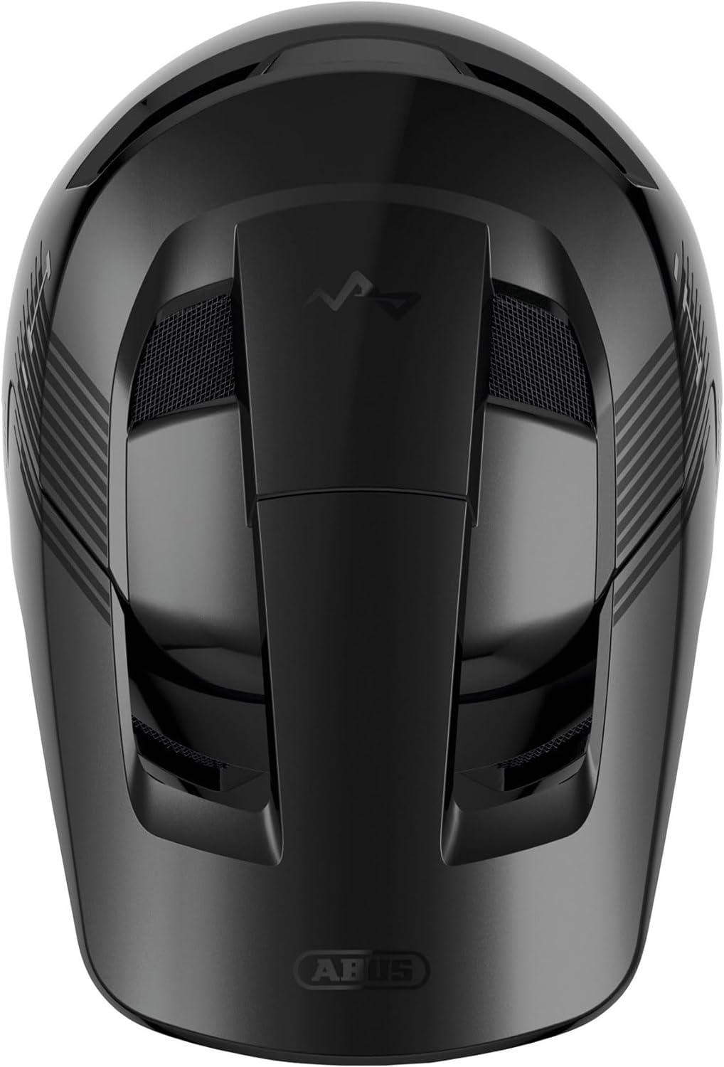 ABUS Downhill Bicycle Helmet HiDrop - Full-face Helmet with ABS Outer Shell for MTB Trails M (57-58 cm) Schwarz (shiny black)