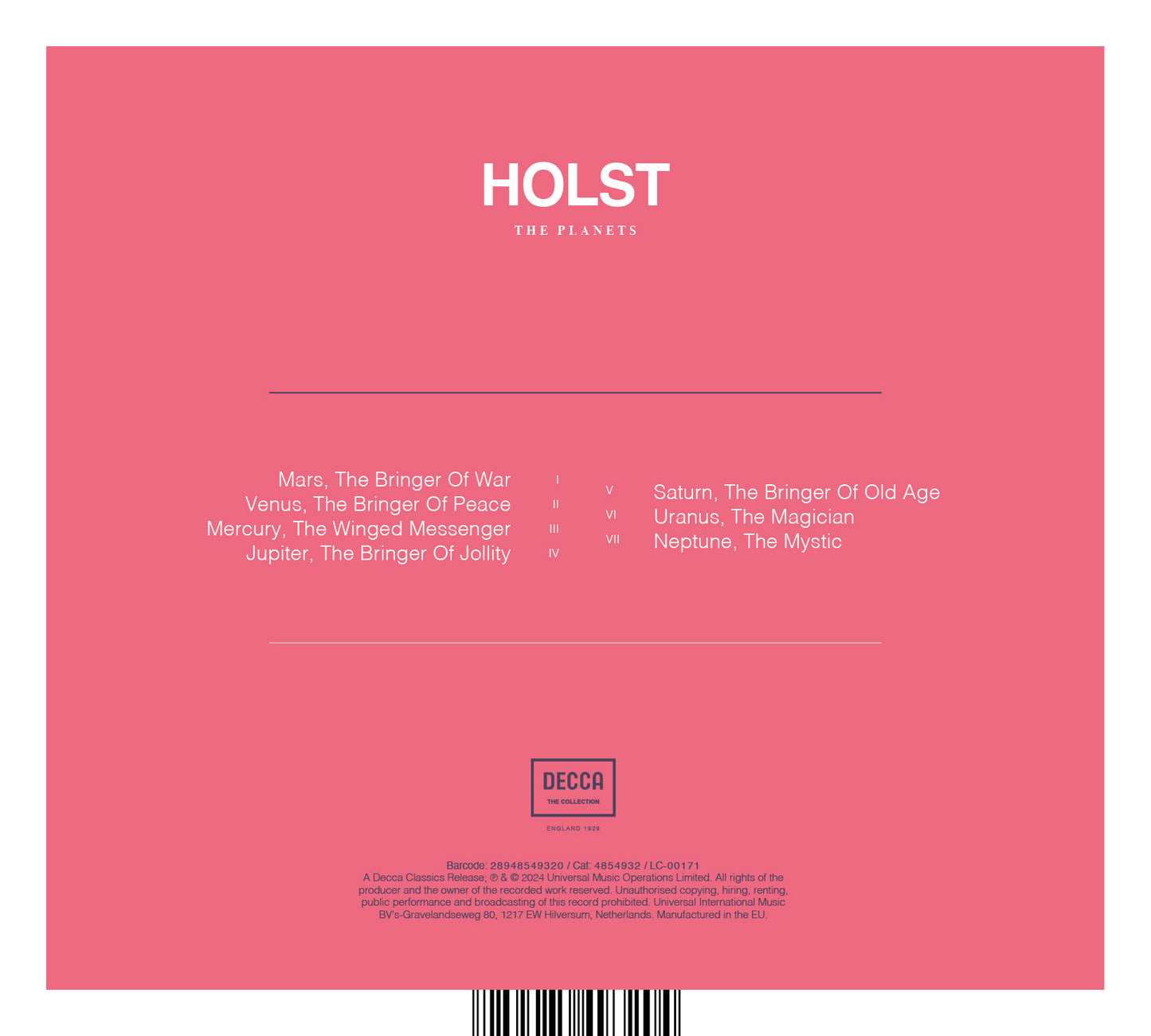 Holst: The Planets