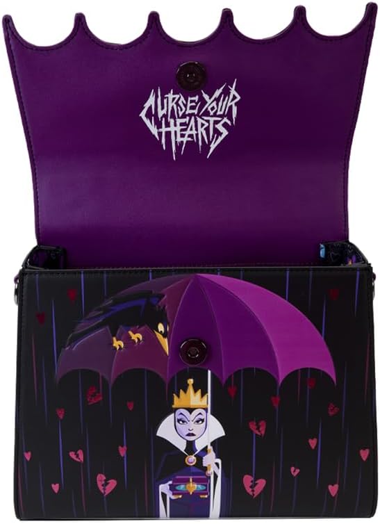Loungefly Disney Villains Curse Your Hearts Crossbody Bag, Multi