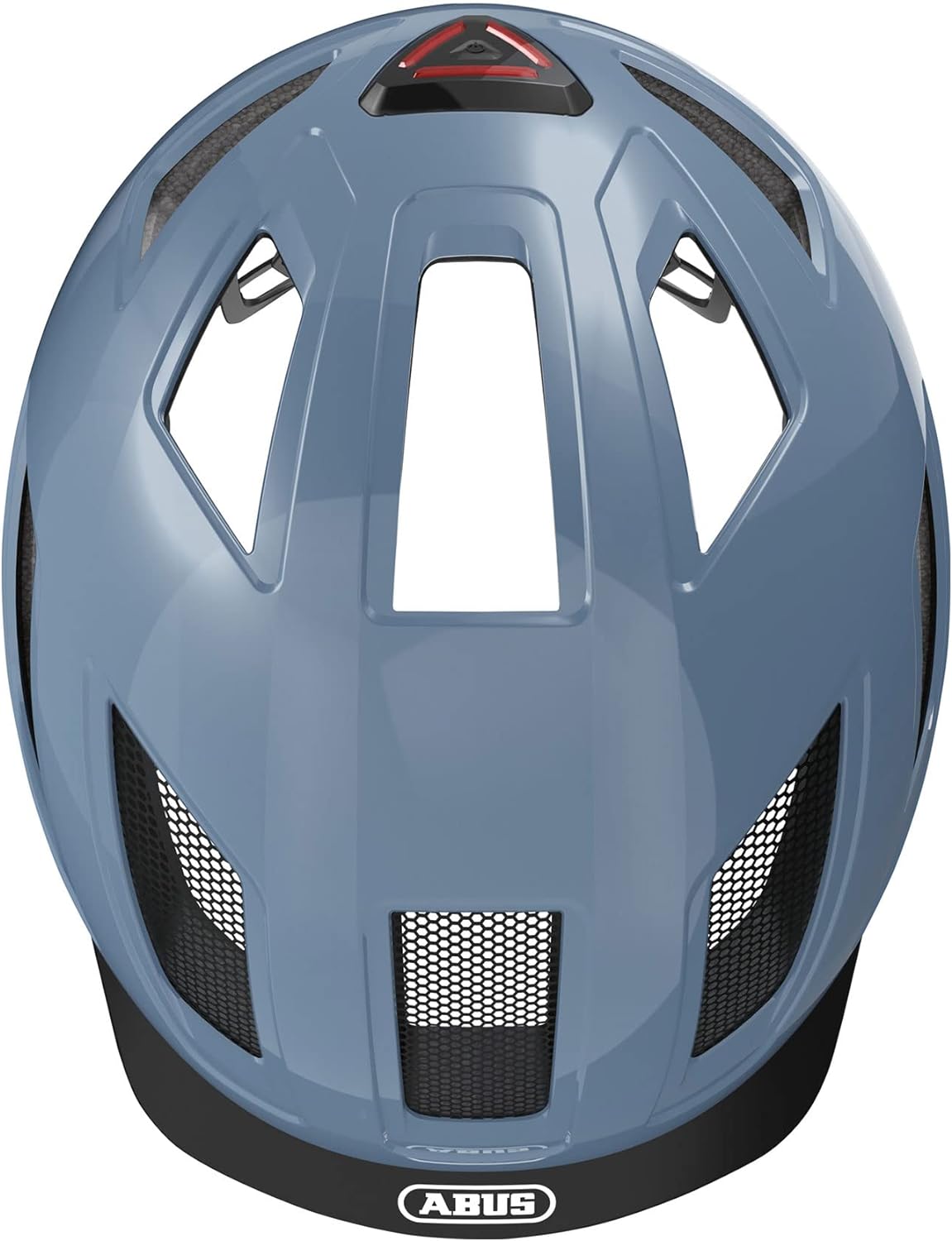 ABUS Hyban 2.0 City Helmet - Durable Bicycle Helmet for Daily Use with ABS Hard Shell - for Women and Men - Blue, Size L L (56-61 cm) Blue (Glacier Blue)