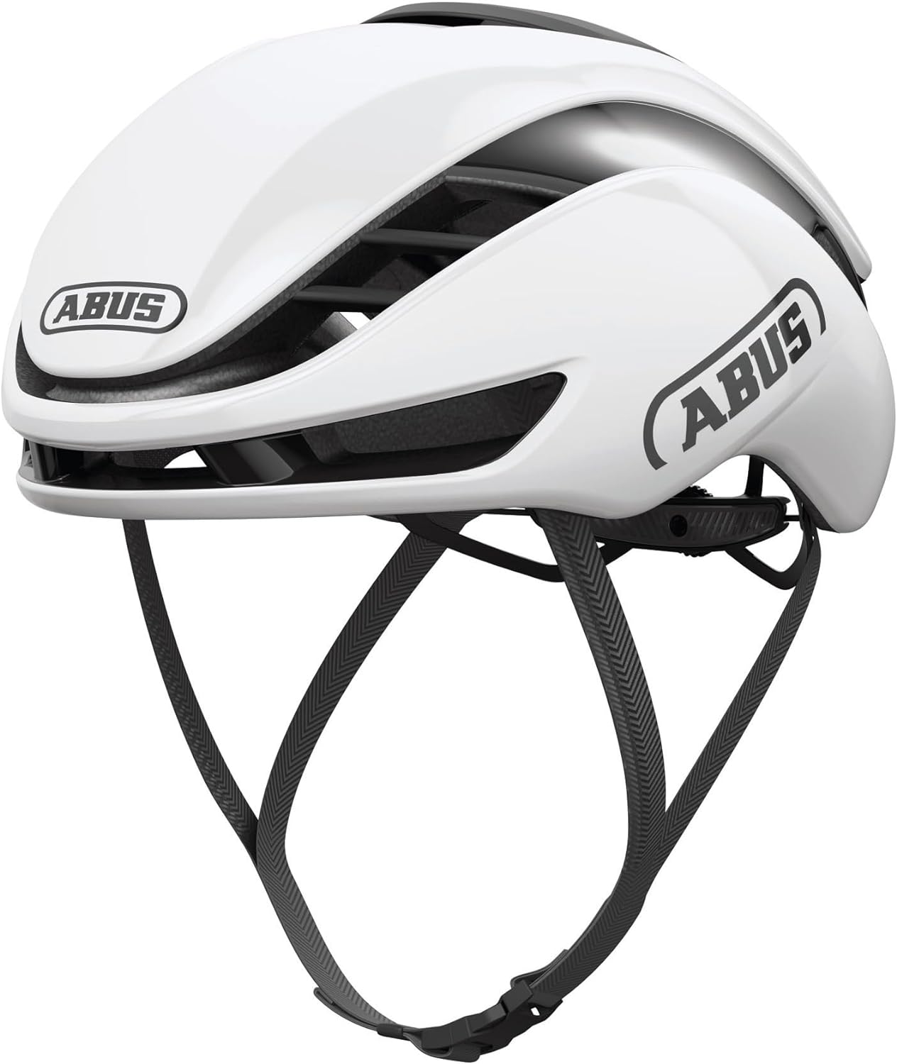 ABUS GameChanger 2.0 Racing Bicycle Helmet - High-performance Aero Road Bike Helmet with Optimised Aerodynamics and Ventilation for Men and Women - Size L, White