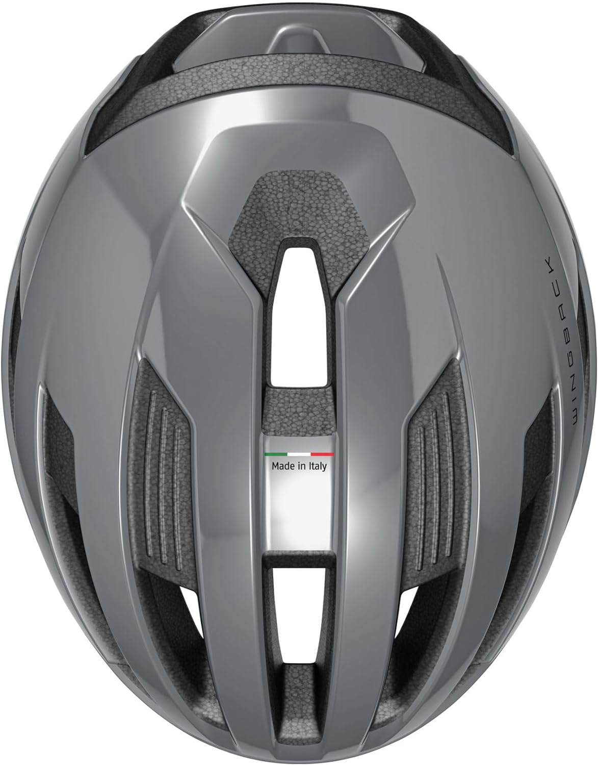 ABUS WingBack Racing Bicycle Helmet - Simple Helmet for Sporty Riding in Everyday Use M (54-58 cm) Grau (race grey)