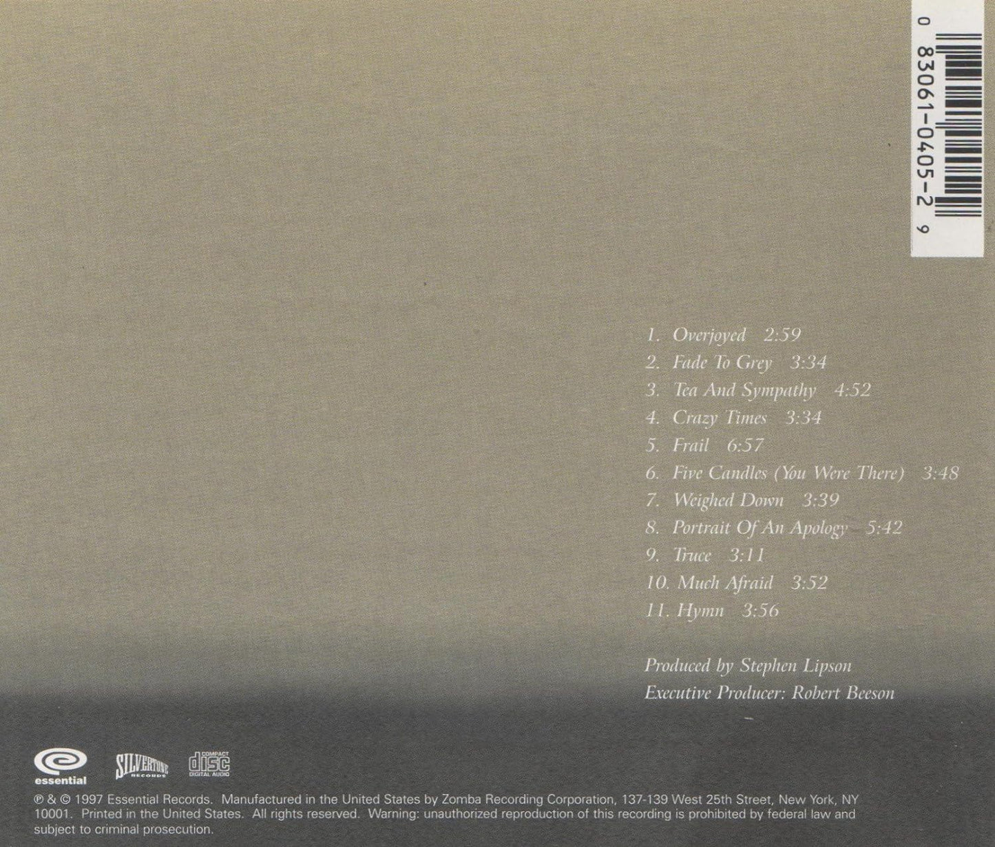 Much Afraid CD