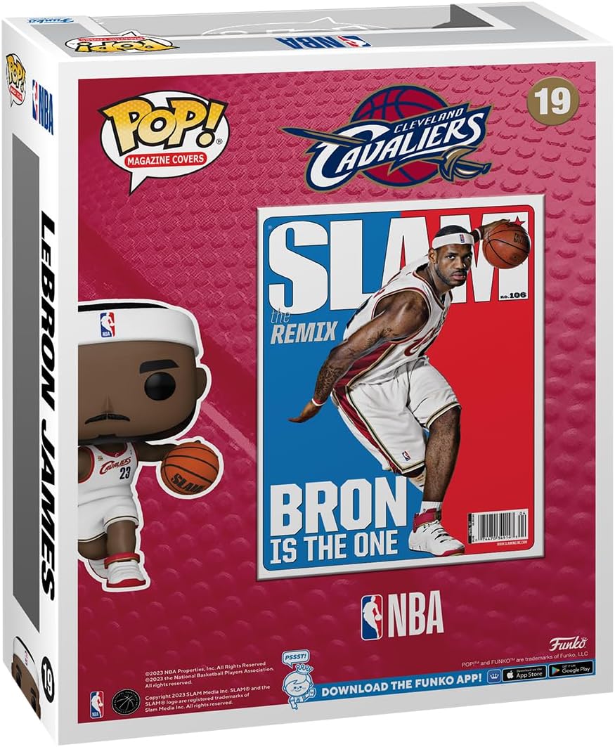 Funko POP! NBA Cover: Slam – LeBron James - Collectable Vinyl Figure - Gift Idea - Official Merchandise - Toys for Kids & Adults - Sports Fans - Model Figure for Collectors and Display