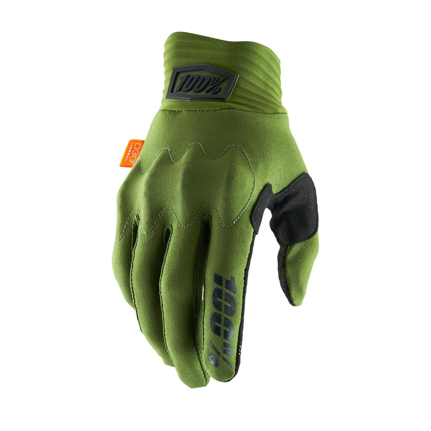 100% Cognito D30 Glove Army Green / Black L