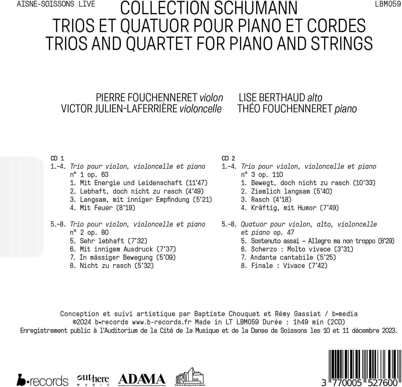 Collection Schumann: Trios and Quartet for Piano and Strings