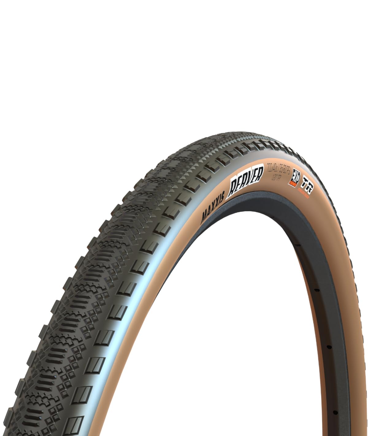 Maxxis Reaver 700 x 45C 120 TPI Folding Dual Compound EXO Tubeless Tanwall Tyre