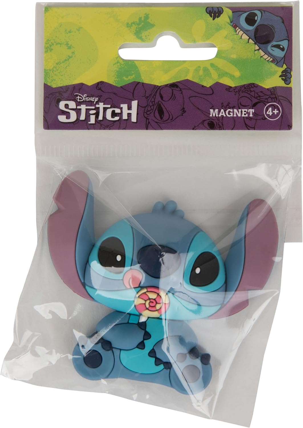 Lilo & Stitch Relief-Magnet Stitch With Lollipop