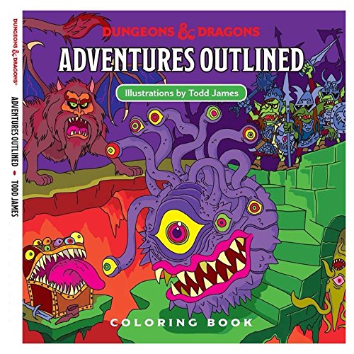 Dungeons and Dragons - Adventures Outlined Coloring Book (WTCC6035