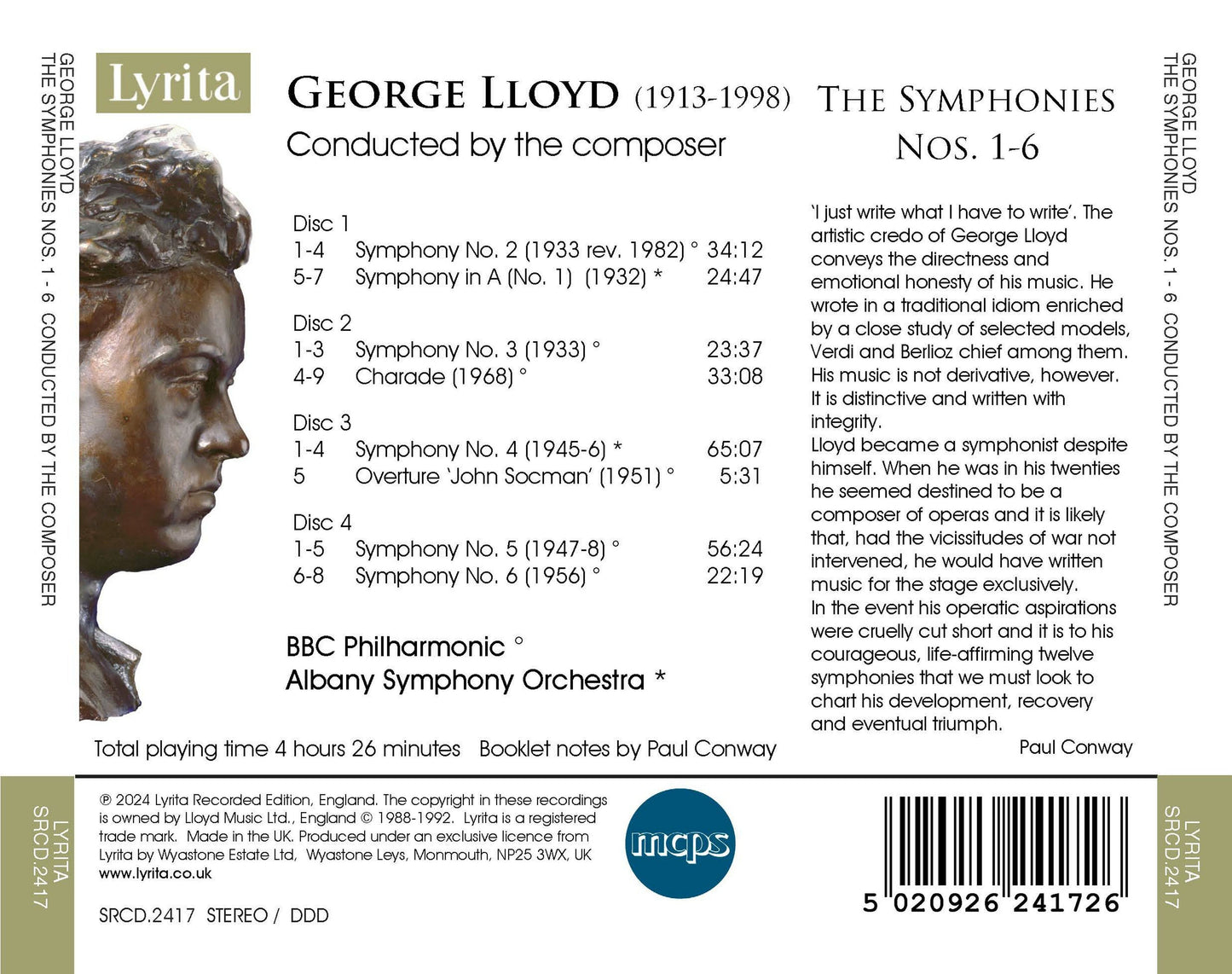 George Lloyd: The Symphonies Nos. 1-6