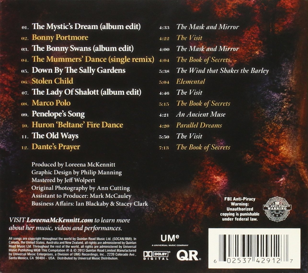 Journey So Far the Best of Loreena McKennitt