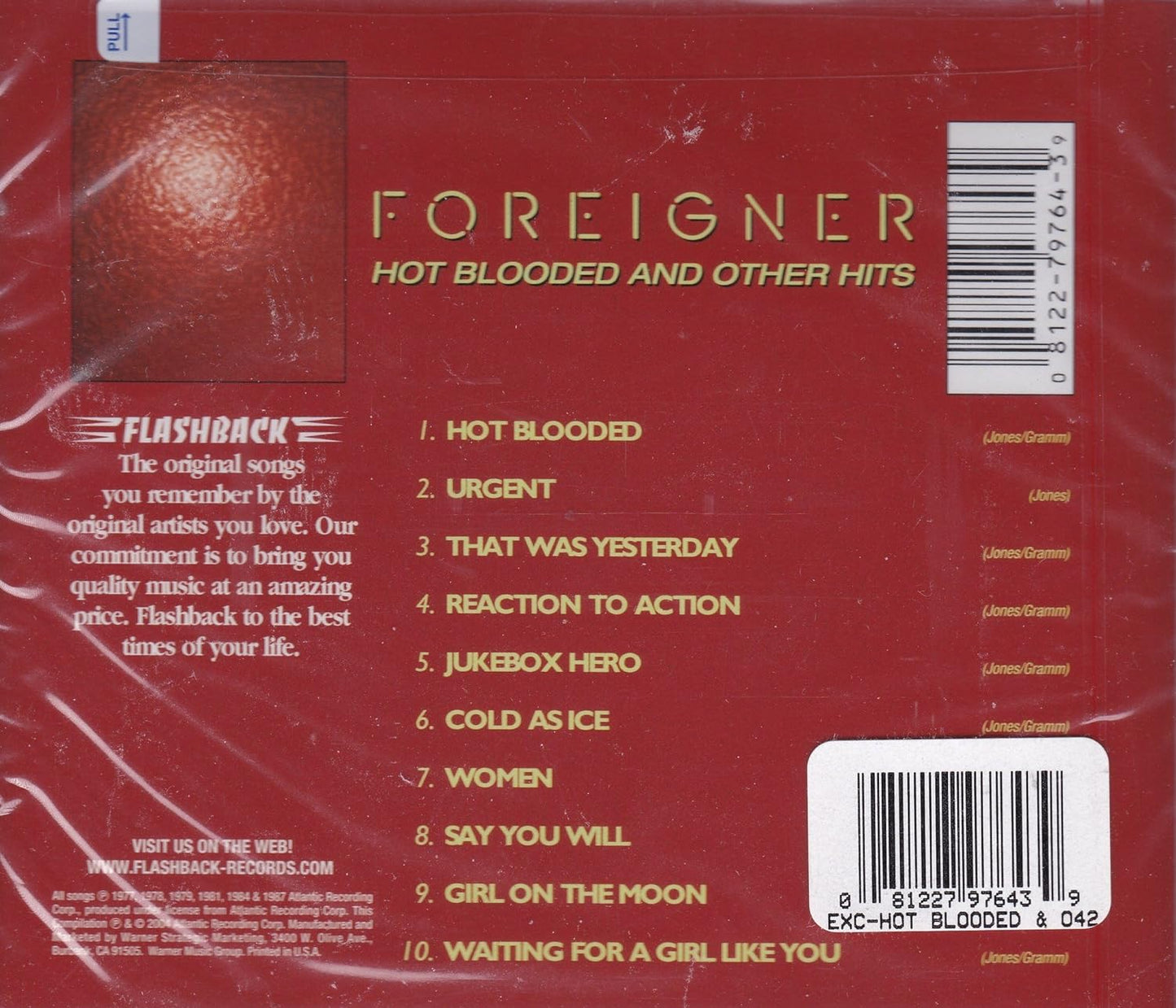 Foreigner - Hot Blooded and Other Hits (1 CD