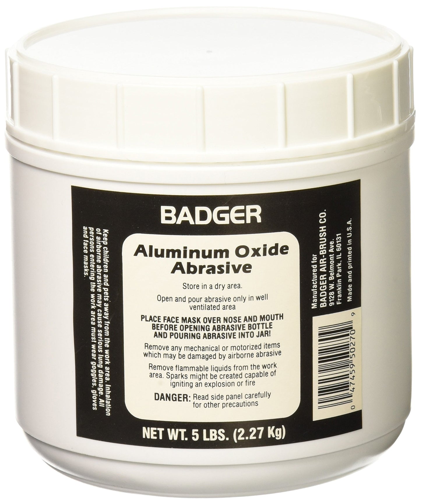 BADGER 5 lb Net Weight Aluminum Oxide Abrasive