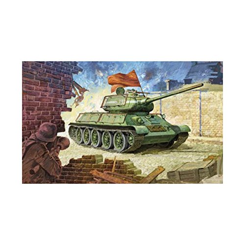 Dragon Model Kit - T34/85 with Bedspring Armor Tank - 1:35 Scale - 6266