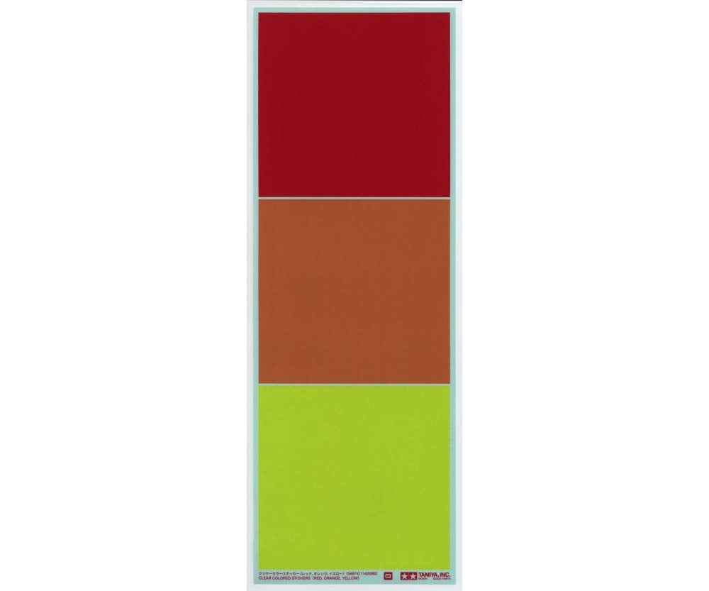 Tamiya 54974 Clear Colour Stickers (R/O/Y) RC Hop-Ups / Spares / Accessories