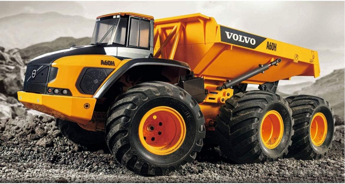 TAMIYA 58676 Volvo 1:24 A60G Hauler 6x6 (G6-01), Remote Controlled Car, RC Vehicle, Model Building, Hobby Crafts