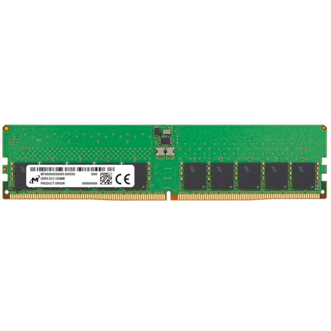 MICRON DDR5 ECC UDIMM 32GB 2Rx8 4800 CL40 Brand