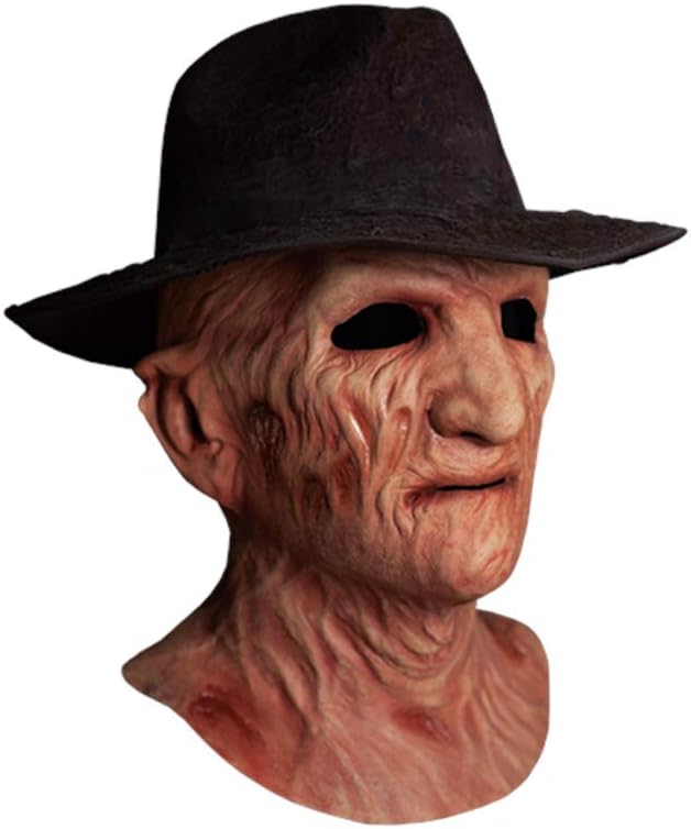 Trick Or Treat Studios A Nightmare on Elm Street 2: Freddy's Revenge Deluxe Latex Mask with Hat Freddy