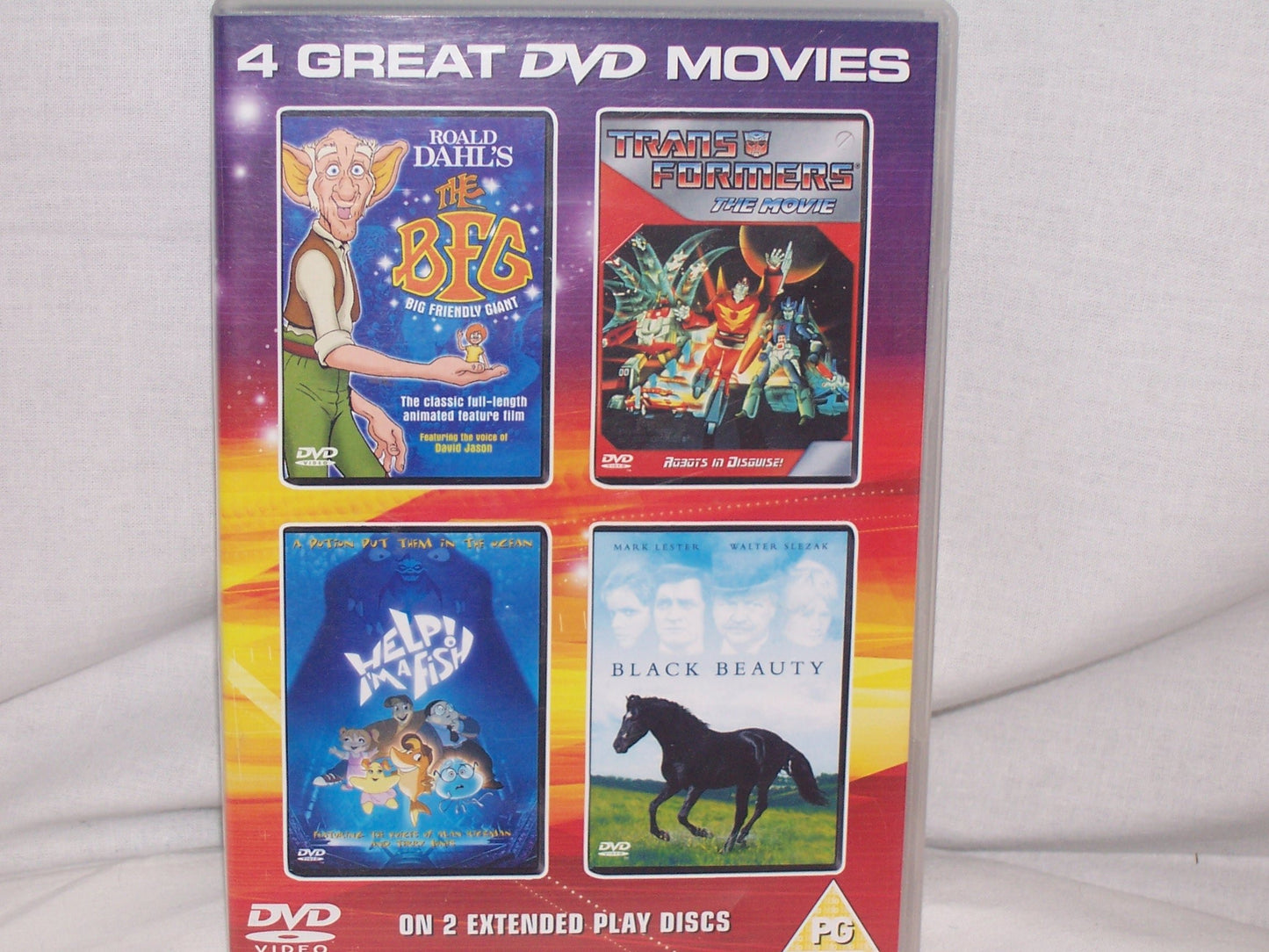 The BFG/Transformers The Movie/Help I'm A Fish/Black Beauty -Very Good Condition