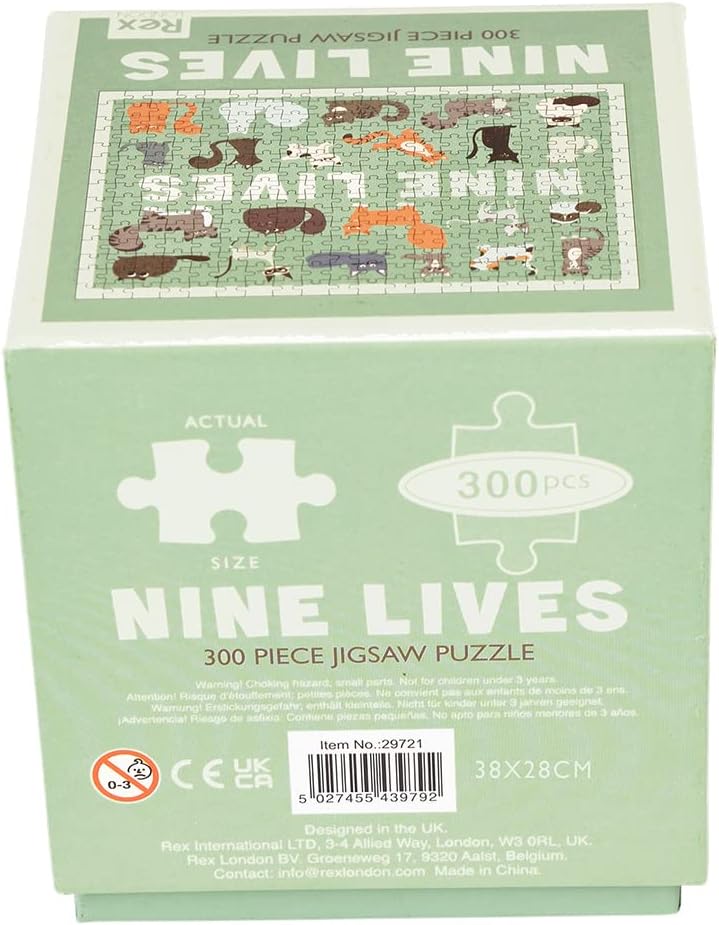 Nine Lives Cat 300 Piece Jigsaw Puzzle